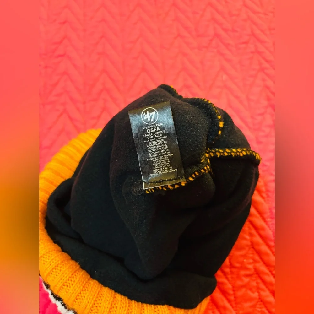 47 BRAND Tennessee Black and Orange Knit Beanie